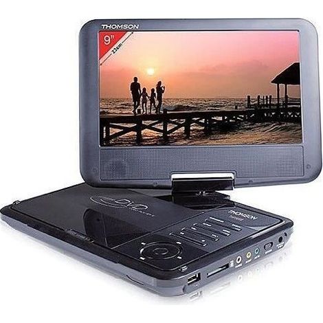 Lecteur DVD portable Thomson THP359 Noir écran TFT 9 pouces rotatif