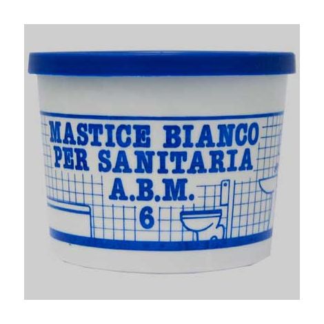 MASTICE BIANCO PER SANITARIA A.B.M.       MADE IN ITALY