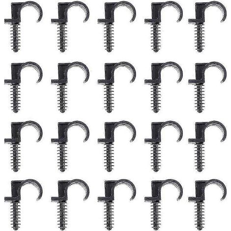 Lot de 100 colliers de serrage en plastique pour tuyau d'eau, fixation universelle pour tuyau simple. (1/5)
