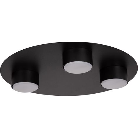 Plafonnier spot rond noir STAR 3xGX53 12W Sigma Lighting (1/3)