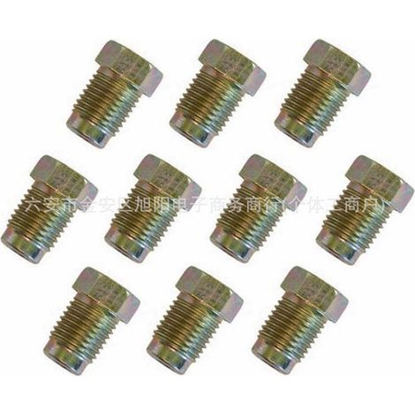 10 mm x 1 mm Außengewindeschrauben für Bremsleitungen sind geeignet für 3/16"-Bremsleitungen und 3/8"-UNF-x-4tpi-Bremsleitungen. (1/4)