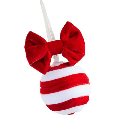 Adornos navideños colgantes de espuma aterciopelada - 8 cm