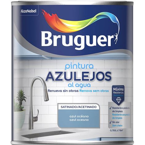 Ocean Blue Satin Fliesenfarbe auf Wasserbasis 750 ml