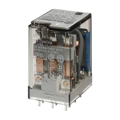 Finder 55 Series Relais de puissance 3 RT, bobine 12V c.c. Montage sur CI 1W ( Prix pour 1 ) (1/2)