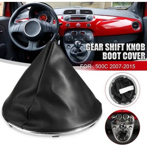 1 color: Black Material: Plastic + PU leather Dust cover for Fiat gearbox (1/5)