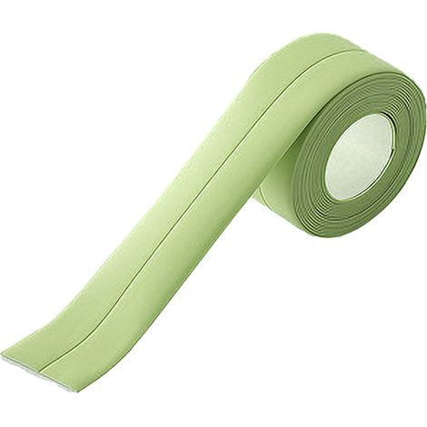Green caulking tape, self-adhesive PVC sealing tape, decorative trim, watertight edge protection