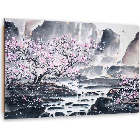 Quadro deco panel, Acquerello giapponese - 90x60 (1/5)