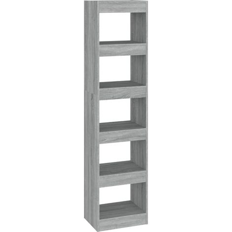 Maison Exclusive - Libreria/Divisorio Grigio Sonoma 40x30x166 cm (1/5)