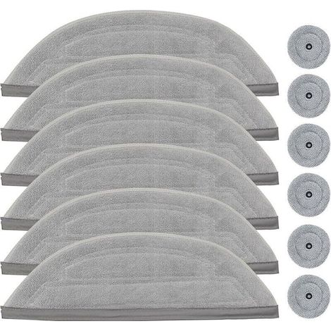 12 pièces de rechange de lingettes pour Roborock S8 MaxV Ultra - Comprend 6 paquets de grandes lingettes, 6 paquets de petites lin (1/5)