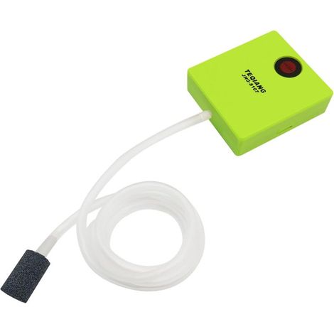 Pompa aria per Acquario, Piccolo Portatile Pompa di aria Batterie AA, compatto e leggero, per l'ossigeno, senza Batterie (1/5)