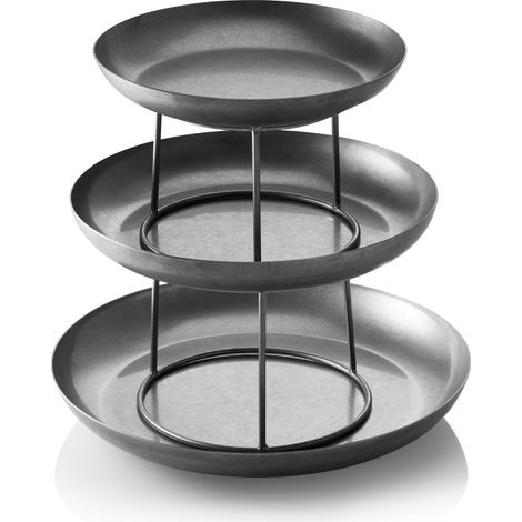 Présentoir 3 étages Ø 25/30/35 cm inox GOURMET TOWER VINTAGE - Was Germany