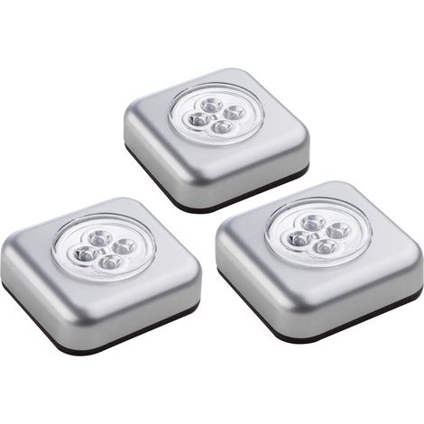 Müller-Licht 400136 Mobile Kleinleuchte 3er Set LED Silber (1/2)