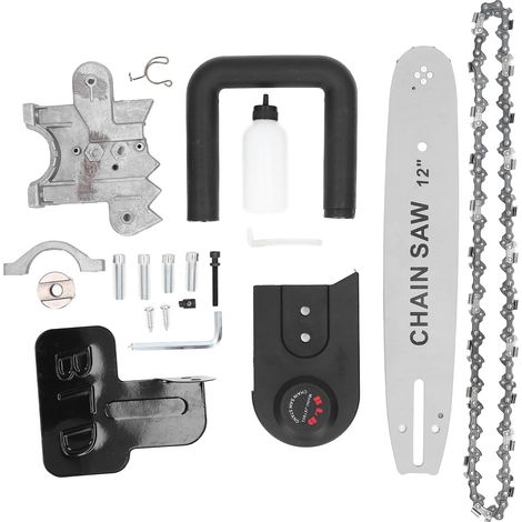 GARRYFIZH Kit de conversion pour tronçonneuse avec support électrique en acier à haute teneur en carbone pour meuleuse d'angle et outil de travail du bois