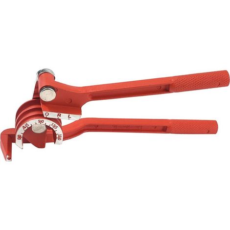 Cintreuse Tube, 3 en 1 Cintreuse 6mm / 8mm / 10mm Cintreuse Tube Cuivre Coupe Tube Cuivre 180 ° Cintreuse Manuelle de Tubes Robuste pour la Tuyauterie de Gaz à L'eau de CVC - Rouge (1/5)