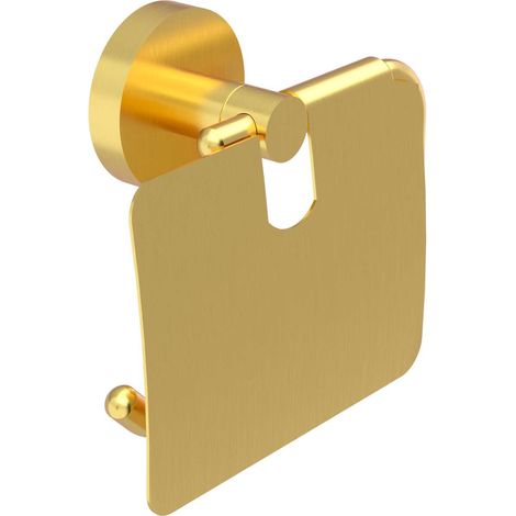 Nimco Unix - Toilettenpapierhalter mit Deckel, Gold gebürstet UNZ 13055B-Z (1/3)