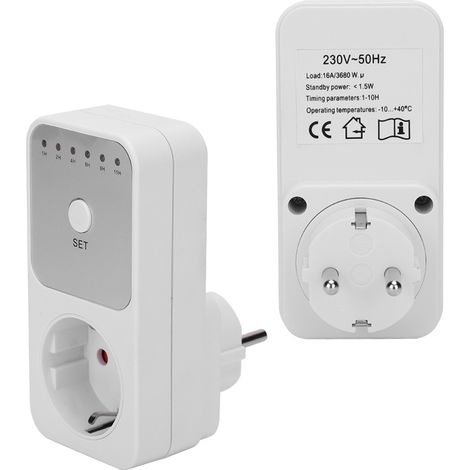 Zeitschaltuhr für Steckdose, Countdown-Timer, EU-Stecker, 230 V (1/5)