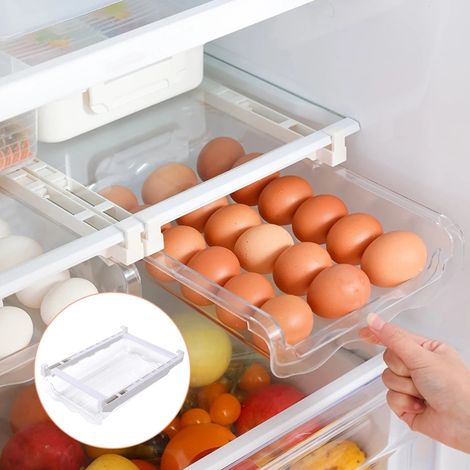 Tiroir de rangement pour œufs  Conteneur de stockage d'œufs sûr et durable pour réfrigérateur  Organisateur de tiroir à œufs de cuisine