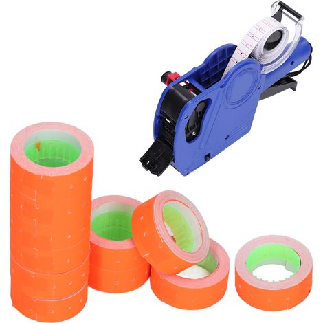 MX5500 Preisschildpapier (3 Rollen pro Packung, 15.000 Blatt pro Packung), einreihiges Supermarkt-Preisschildpapier 2112MM, rot. (1/5)
