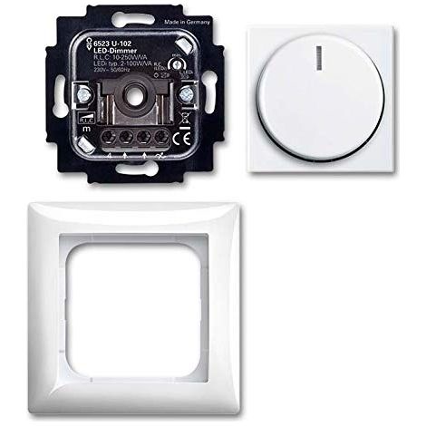 BUSCH-JAEGER 6523 UJ-914-102 DREHDIMMER, KOMPLETTSET 2CKA006512A0349