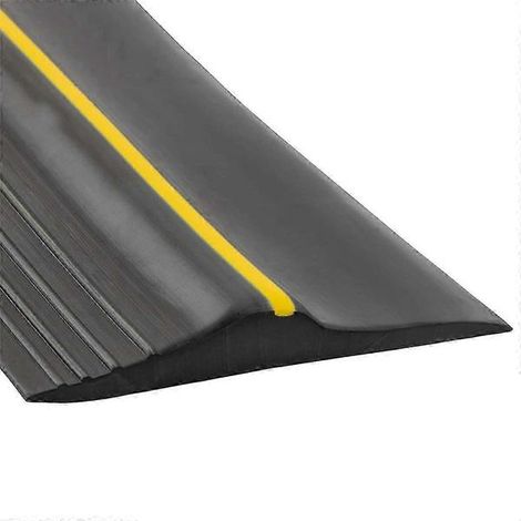 Joint d'étanchéité en caoutchouc pour seuil de porte de garage, universel, noir, 3 mètres (10 pieds). (1/5)
