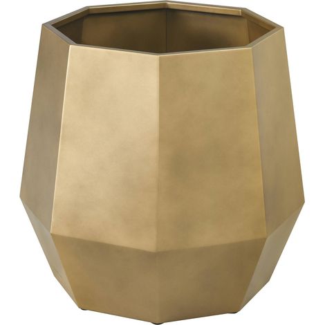 Cache pot facetté bronze doré - bronze doré (1/4)