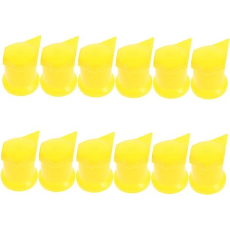 Lot De 12 Indicateurs De Serrage Roue 33 Mm Jaunes Cache-Écrous De Roue Pour Camions Commerciaux Et Remorques Fermées Contrôle Visuel Rapide Protection Contre Les Débris (1/5)