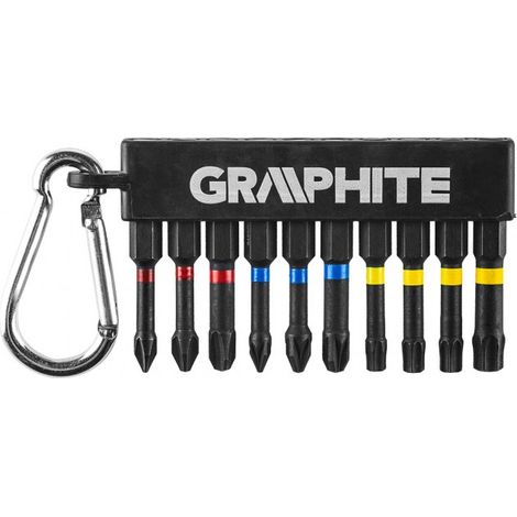 Schraubbit Set Graphite 56h562 10 Stück S2 Stahl (1/2)
