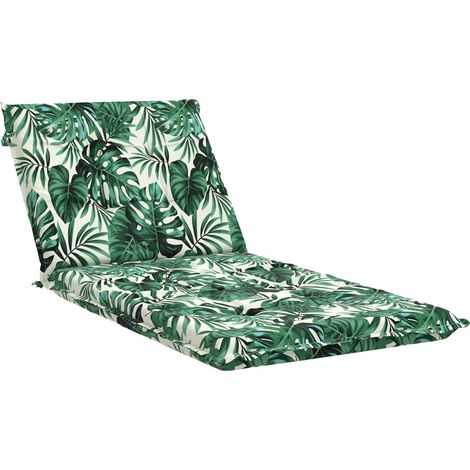 Coussin de transat GEMERT 100 % polyester Motif feuilles vidaXL (1/5)