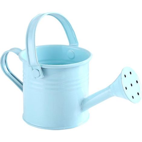 arrosoir Enfant En Mtal 2 Pices Bleu Clair - Jeux D'extrieur Pour Le Jardinage - Conu Pour L'enfant Ds 3 Ans. (1/4)