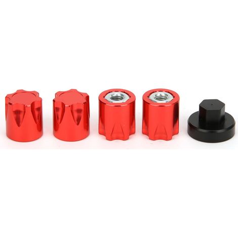 4 pièces de bouchons de jante avec écrous M4 pour Traxxas TRX4, Axial SCX10 90046 D90 et Tamiya (1/5)