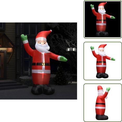 LED Weihnachtsmann Aufblasbar mit LEDs Weihnachtsdeko IP44 3 m - LED Weihnachtsmann - Weihnachstsdeko - Outdoor Beleuchtung - Gartendekoration - Inflatable Christmas Decoration (1/5)