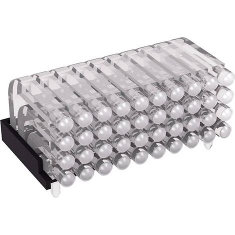 Mentor 1296.2104 Tubo luminoso Rigido Montaggio su scheda, Accoppiamento a pressione (1/2)