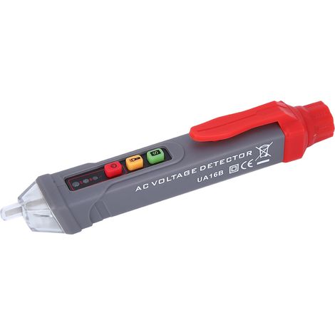 Kit de test de tension outillage électricien appareil portable détection AC sans contact alarme sonore et LED (1/5)