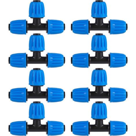 Té Réducteur - 10 Pièces - Plastique Résistant - Irrigation Goutte à Goutte - Jardin et Serre - 1/2 vers 1/4 Pouce (1/5)