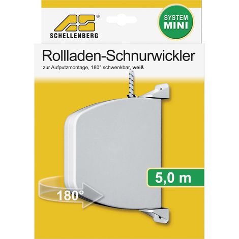 Schellenberg Aufschraubwickler inkl. 5 m Schnur schwenkbar weiß Rolladen & Zubehör (1/2)