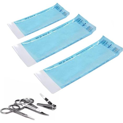 150 Pièces Pochettes de Stérilisation,Sacs Autoclaves,Sac pour Désinfection Autoclave,Sac de désinfection autoclave,Sacs en PVC stériles,Sachets de stérilisation auto-scellants pour petits outils (1/5)