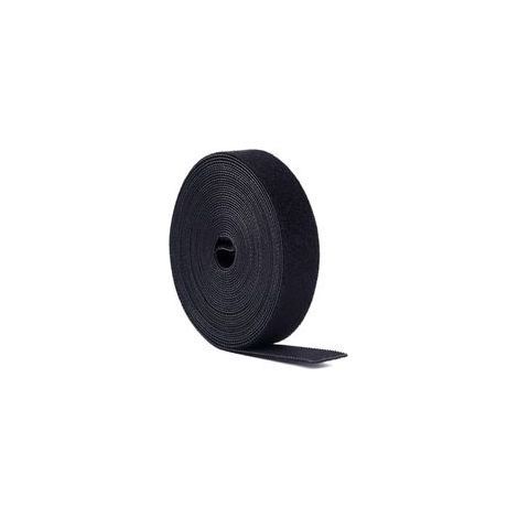 Attache de Câble Réutilisable 10m x 1.5cm, Bande de Fixation pour Plantes Grimpantes, Sangle Facile à Couper pour Jardin Maison Bureau Noir (1/4)