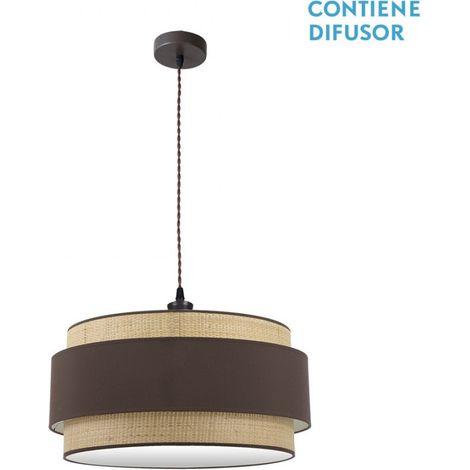 Suspension Kandy 3xe27 Naturel/marron Regx60x60 Cm (1/2)