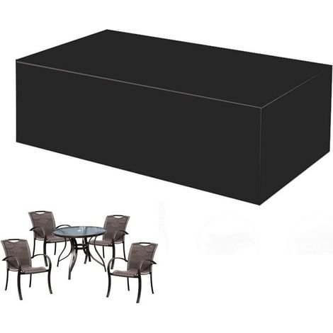 Housse de protection pour banc de terrasse 315 x 160 x 74 cm, imperméable et anti-poussière, pour meubles de jardin, table, chaise, canapé, robuste