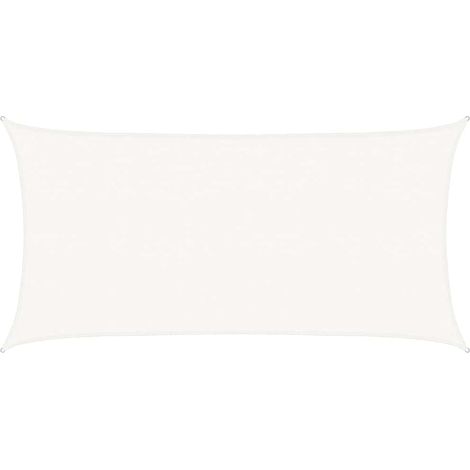 vidaXL Vela Parasole 160 g/m² Bianca 2,5x5 m in HDPE
