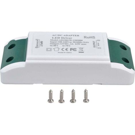 AC100-240V, ABS Shell LED Power Driver 12V LED Driver Multi Protection 50/60Hz pour Cabinet Light (1/4)
