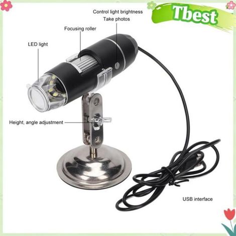 Tbest microscope numérique portatif Microscope Numérique Microscope USB Caméra Caméra de Grossissement HD 0X-200X 8 beaute visage (1/4)