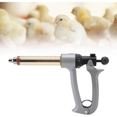 Seringue semi-automatique vétérinaire pour poulets, canards et oies seringue continue, 25 ml. (1/5)