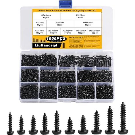 Torx Pan Head Self Tapping Screws Black