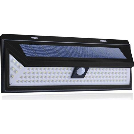Promotion Applique solaire-118 Led Lampe Solaire 1000 Lumens Applique Mural Pir Mouvement Capteur Ip65 Etanche Jardin Exterieur (1/5)