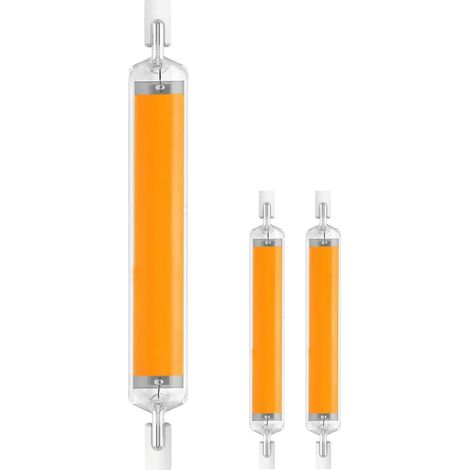 Ampoules LED R7S 78mm Dimmable 10W Équivalent à 100W Halogène - Sans Scintillement, Blanc Chaud 3000K 1000LM, Faisceau 360°, AC 220-240V,Lot de 2 (1/5)