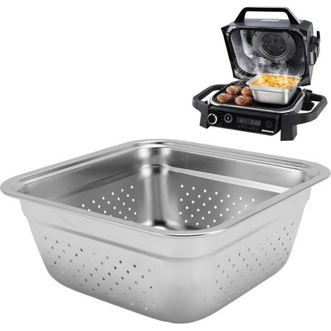 [Panier de grillade barbecue] pour OG701 Quart 4 acier inoxydable 304 antiadhésif externe grillage friture panier légumes viandes (1/5)