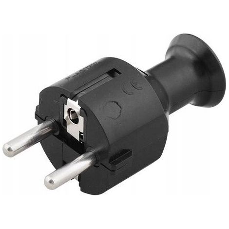 Enchufe recto Plastrol WT-40 16A 250V negro (1/3)