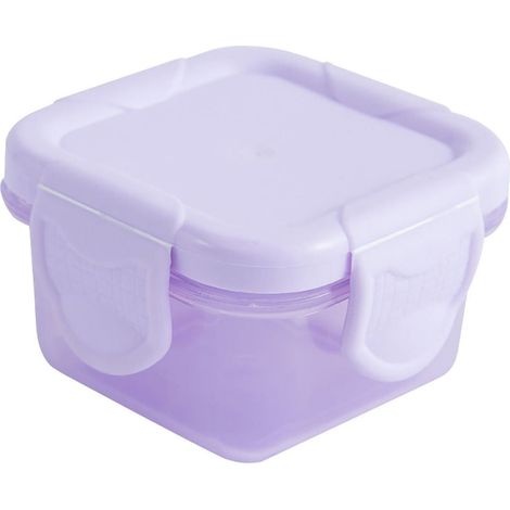 Boîte De Rangement Alimentaire - Plastique - Carrée - Hermétique - 150 ml - Pour Déjeuner Scolaire Et Restes - 6 Pièces (1/5)