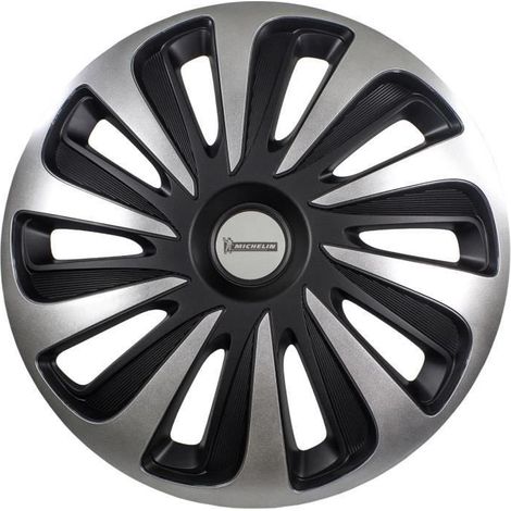 MICHELIN Enjoliveur 16 NVS 3D par 4 en boite Noir (1/4)